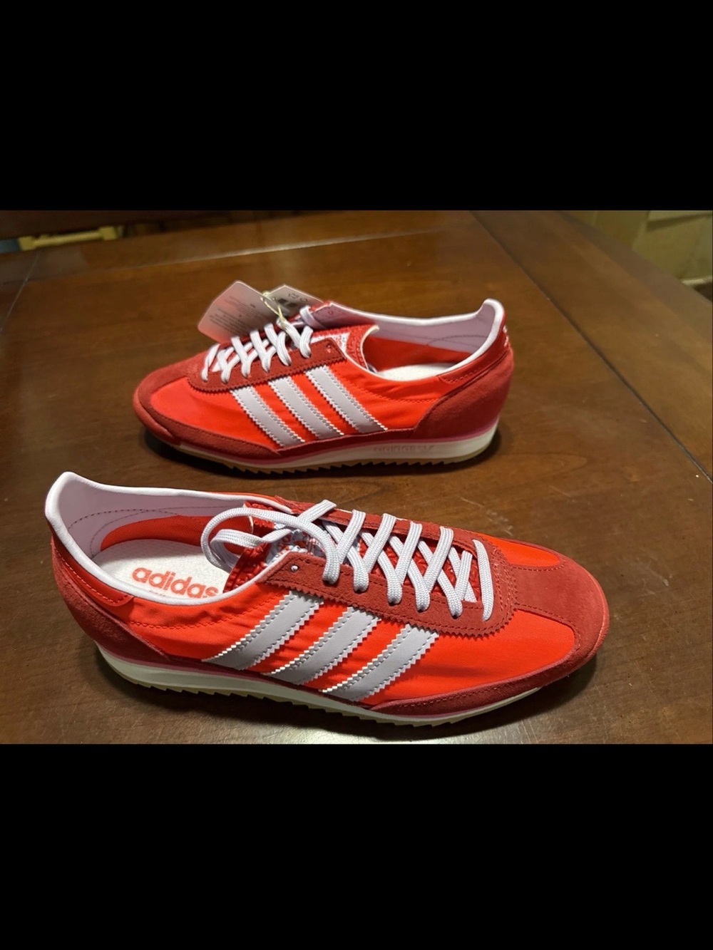 adidas Originals SL 72 OG Solar Red Lavender Sneakers Women’s 7.5 / Men’s 6.5